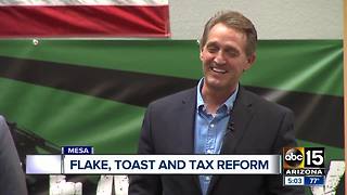 Senator Flake's comments on President Trump have gone national