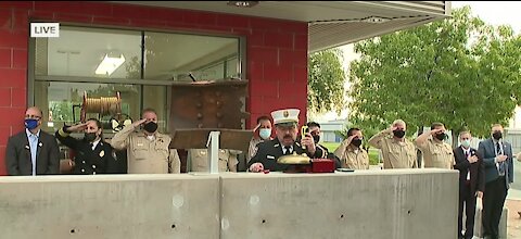 WATCH REPLAY: Firefighters hold "Tolling of the Bells" in Las Vegas for 9/11 remembrance