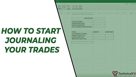 How To Start Journaling Your Trades! - Trading Journal