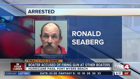 Boater arrested for allegedly firing shots at another boat