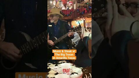 Roadtrip to California, we stopped at the famous Big Texan Steakhouse. Little John has many talents.