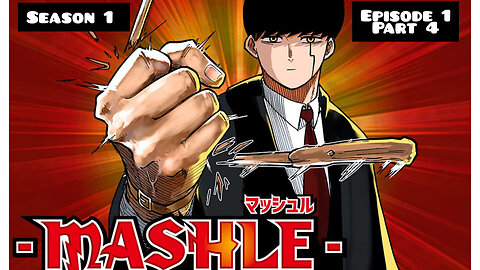 Anime series Mashle: Magic and Muscles episode 1 part 4. With English subtitles
