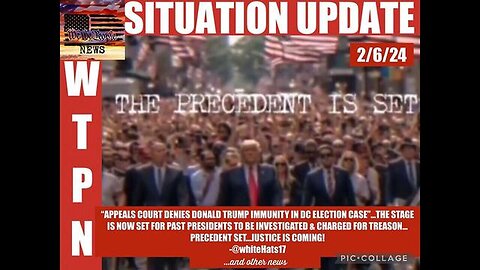 SITUATION UPDATE: PRECEDENT IS SET! "APPEALS COURT DENIES DONALD TRUMP IMMUNITY IN DC ELECTION CASE!