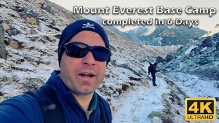 LAST DAY - Day 6 - EBC Trek Everest Base Camp in 6 Days TOP OF THE WORLD - The Pyramid to EBC - 4K