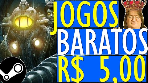 PROMOÇÃO na STEAM!! JOGOS BARATOS POR ATÉ 5 REAIS no PC! PROMOÇÃO de FÉRIAS na STEAM