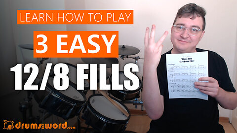 Three Easy 12/8 Drum Fills
