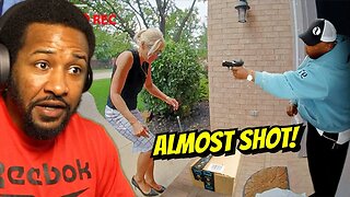 KAREN TRIES TO STEAL PACKAGE THEN ALMOST GETS SHOT! | REACTION!