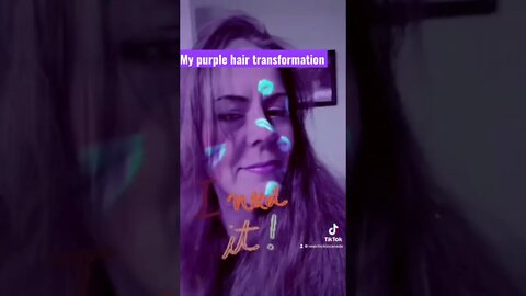 My Purple Hair Transformation #funvideo