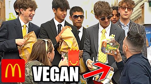 Trolls Hijack Vegan's Event Eating McDonalds