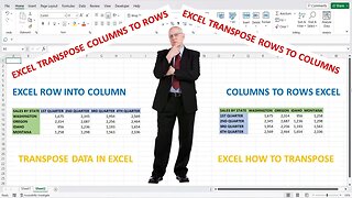 How To Transpose Rows To Columns In Excel