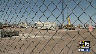 Toppled drilling rig near Sky Harbor is now a recovery operation