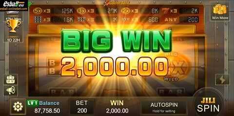 BIG WIN 8,000 Golden Bank Slot Machine Free Spin Bonus Game