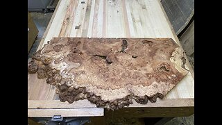 Rare Burl Turned into One Of A Kind Table