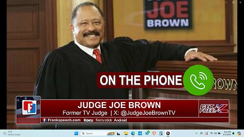 Judge Joe Brown HACKED for Dissent Against Queen Kamala