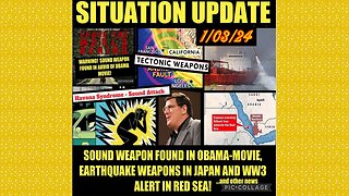 SITUATION UPDATE 1/3/24 - Sound Weapon In Obama Movie, Explosions In Nyc, Earthquakes Weapons