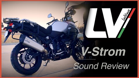 Suzuki V-Strom 1000 LeoVince LV12 Muffler Sound