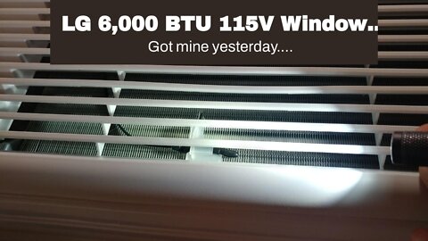 LG 6,000 BTU 115V Window Air Conditioner with Remote Control, 6000, White