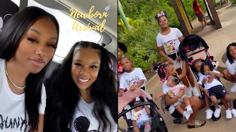 King Von's "BM's" Bring All His Kids Together At Disney World! 🎡