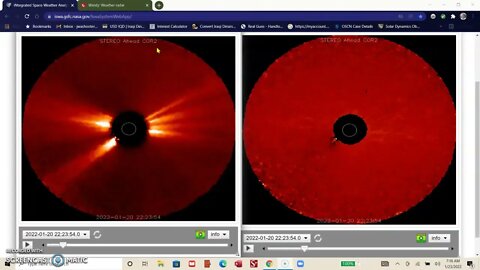 Glancing blow CME arriving now, friends