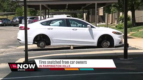 Tires snatched from car owners in Farmington Hills