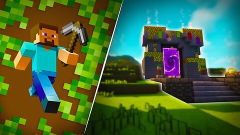 Minecraft Legends Build Portal in Minecraft 🔥 Timelapse 🌞 How to Build a Portal Minecraft Legends