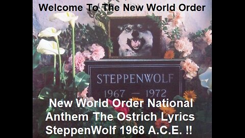 New World Order National Anthem The Ostrich Lyrics By Steppenwolf 1968 A.C.E. !