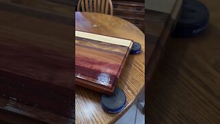 Walrus Oil goes on smooth. Cutting board WIP (Havasupai Board)