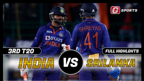 India vs Sri Lanka t20 highlights 2022