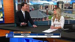 Meteorologist Fish struggles to get his words out