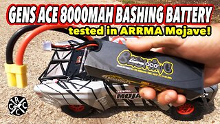 2 Gens Ace Bashing 3s 8000mah 100c batteries tested in ARRMA Mojave: 6s Power!!!