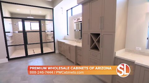 Premium Wholesale Cabinets of Arizona creates custom master bathroom for Paradise Valley home