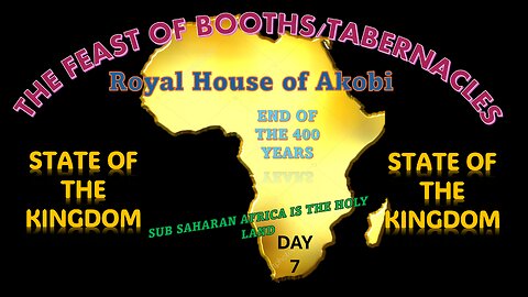 AFRICA IS THE HOLY LAND || THE STATE OF THE KINGDOM ADDRESS PART 3