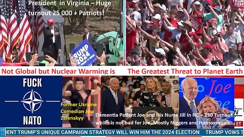 Joe in NC and President Trump in Virginia Deliver Remarks The Day After ..The Debate.