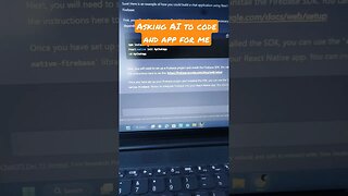 Asking AI to code an app for me
