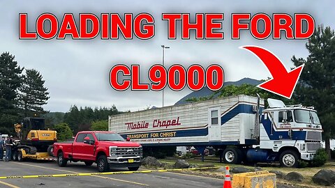LOADING THE FORD CL9000 CABOVER THATS BEEN PARKED FOR 25 YEARS!!!