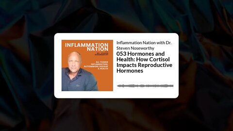 Inflammation Nation with Dr. Steven Noseworthy - 053 Hormones and Health: How Cortisol Impacts...