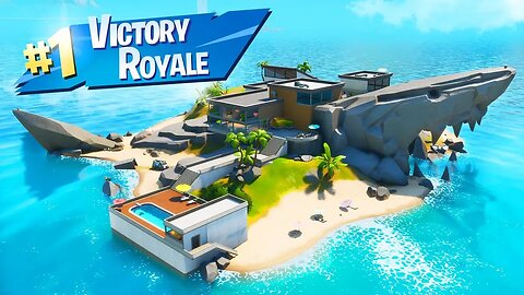 Fortnite But Staying on The Shark Island All Game 🦈