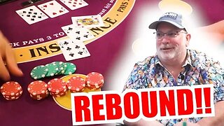 🔥REBOUND!!🔥 10 Minute Blackjack Challenge - WIN BIG or BUST #181