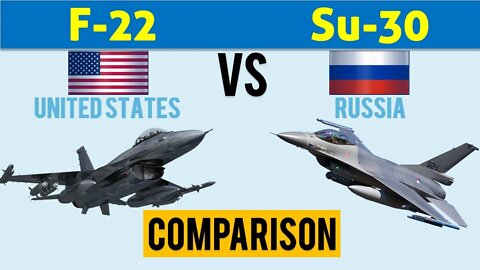 F-22 vs Su-30 Fighter/Attack Aircraft comparison | United States vsRussia Origin