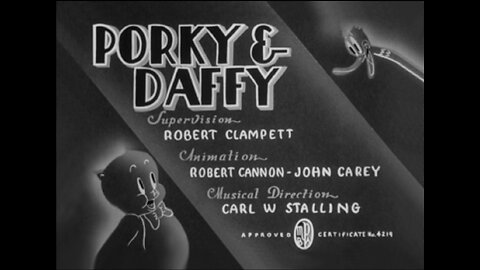 1938, 8-6, Looney Tunes, Porky & Daffy