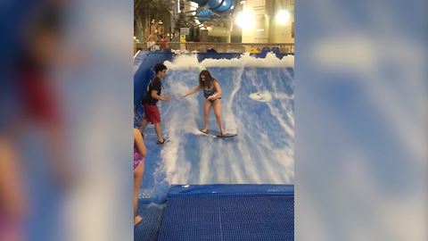 Wave Pool Surfing Fail