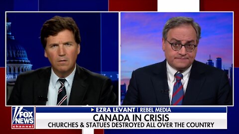 Tucker Carlson with Ezra Levant: Arsons target Aboriginal Churches in Canada