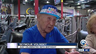 Workout buddies throw party to 98-year-old