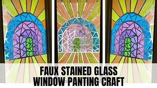 Faux Stained Glass Painting Craft