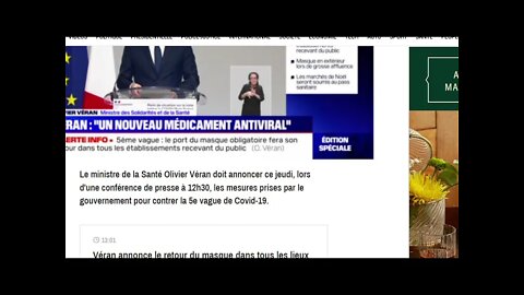 Résumé des annonces Du Gouvernement Olivier Véran et Blanquer remettent le couvert ! 25/11/2021