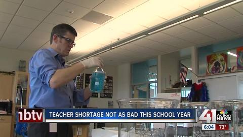 Despite teacher shortages nationwide, many KC area districts fully staffed or close to it