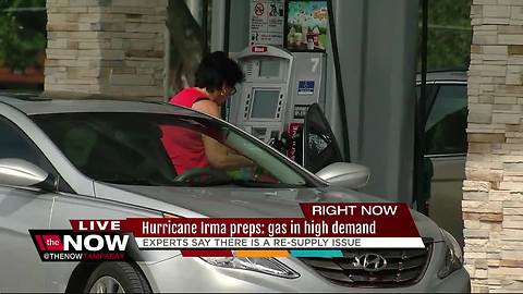 Gas in high demand for Floridians as Hurricane Irma nears