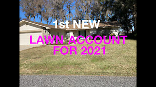 1st New Lawn Account for 2021