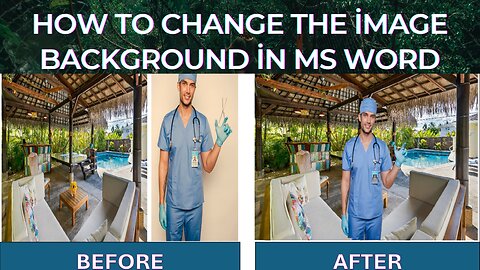 How to change the image background in MS word