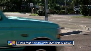 Top 10 dangerous walking routes to school in Hillsborough County